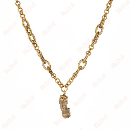 earthy necklaces ethnic style pixiu shape